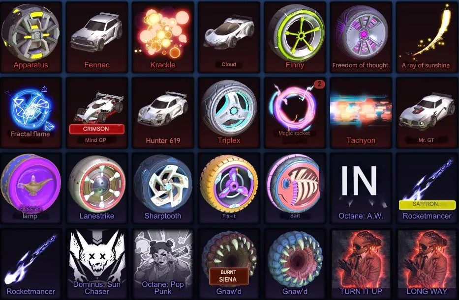RL1011  Fennec Battle Bus Octane Dominus GT Jager 619 Level 441 Epic Inventory 